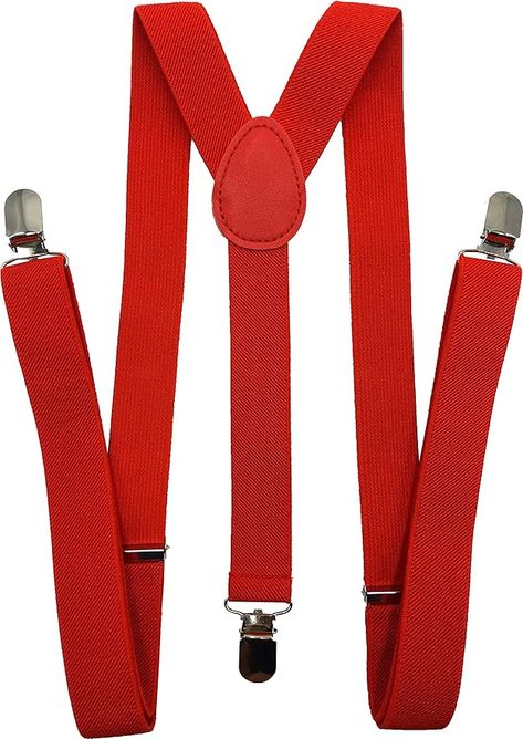 Coster Suspender Adjustable and Elastic Pant Braces for Men and Women (Red) at Amazon Men’s Clothing store Braces, Suspender Clips, Suspenders For Women, Dressup Party, Party Dinner, Casual Date, Mint Blue, Color Help, Body Size