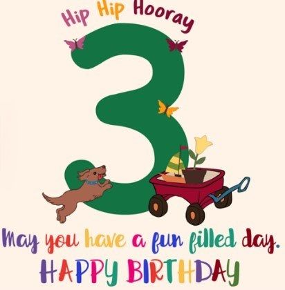 Happy 3rd Birthday Wishes|Birthday Messages For 3-year-Old - Happy Birthday 3rd Birthday Wishes, How To Wish Birthday, Birthday Boy Quotes, Cute Birthday Messages, Wishes For Baby Boy, 3rd Birthday Boys, Happy 3rd Birthday, Birthday Wishes For Kids, Birthday Wishes Messages