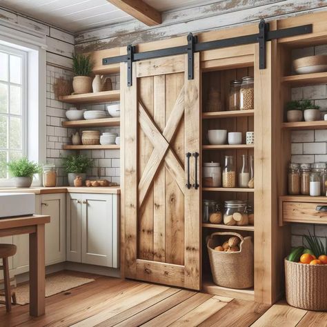 41 Unique Farmhouse Kitchen Decor Ideas to Inspire Your Home Farmhouse Kitchen Decor Ideas, Wooden House Design, Rustic Kitchen Island, Charming Farmhouse, تصميم للمنزل العصري, Unique Farmhouse, Rustic Kitchen Design, Cabin Kitchens, Rustic Farmhouse Kitchen