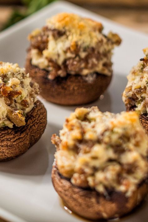 Ina Garten Recipes Stuffed Mushrooms, Stuffed Mushrooms Ina Garten, Sausage Stuffed Mushrooms Ina Garten, Fancy Stuffed Mushrooms, Ina Garten, Ina Garten Stuffed Mushrooms, Ina Garden Stuffed Mushrooms, Barefoot Contessa Stuffed Mushrooms, Valerie Bertinelli Stuffed Mushrooms