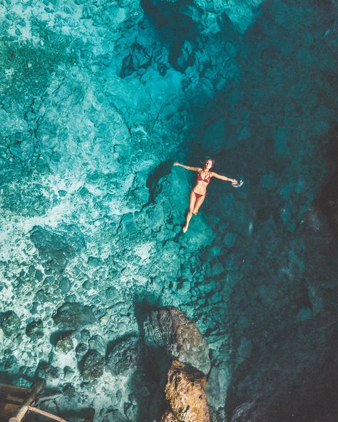 Swimming in Hoyo Azul (Blue Hole), Dominican Republic | Clear Blue Water in Punta Cana | Tropical Paradise Beach Getaways in the Caribbean | Islands Near North America Tropical Paradise Beach, Travel Motivation, Beach Pink, Punta Cana Dominican Republic, Blue Hole, Clear Blue Water, Tropical Beaches, Full Time Job, Beach Paradise