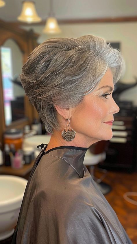 23 Best Gray Hairstyles for Older Women Embracing Natural Beauty Very Short Grey Hair Older Women, Grey Hairstyles Over 50 Older Women, Short Gray Hair Cuts For Women Over 60, Salt And Pepper Short Hairstyles, Pixie Over 60 Older Women, Over 60 Pixie Hairstyles, Short Haircuts For Women Over 65, Grey Hair Inspiration Older Women, Short Haircuts For Older Women Over 60