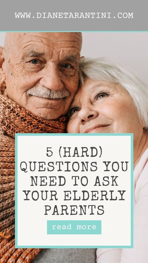 Questions and Conversations you need to have with your elderly parents as they age. Asking your aging parents the tough questions. Caring For Elderly Parents, Caring For Elderly, Family Emergency Binder, Older Parents, Senior Caregiver, Family History Projects, Caregiver Resources, Emergency Binder, Elderly Activities