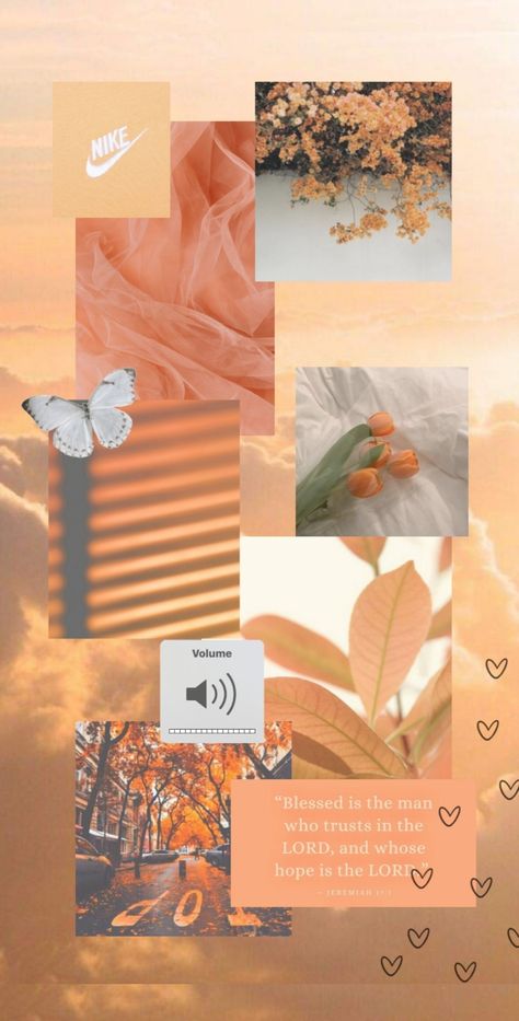 Bright Collage Wallpaper, Aesthetic Wallpaper Bright Colors, Orange Collage Wallpaper Aesthetic, Soft Gray Aesthetic Wallpaper, Wallpaper Orange Pastel, Vibrant Aesthetic Wallpaper, Orange Pastel Wallpaper, Cute Orange Wallpaper Aesthetic, Soft Aesthetic Wallpaper Pastel