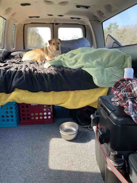 How to Build A Cheap & Easy Camper Van for Weekend Trips Van Camping Ideas, Camper Van Ideas, Cheap Van, Diy Van Conversions, Living In Car, Cozy Interiors, Campervan Life, Build A Camper Van, Van Build