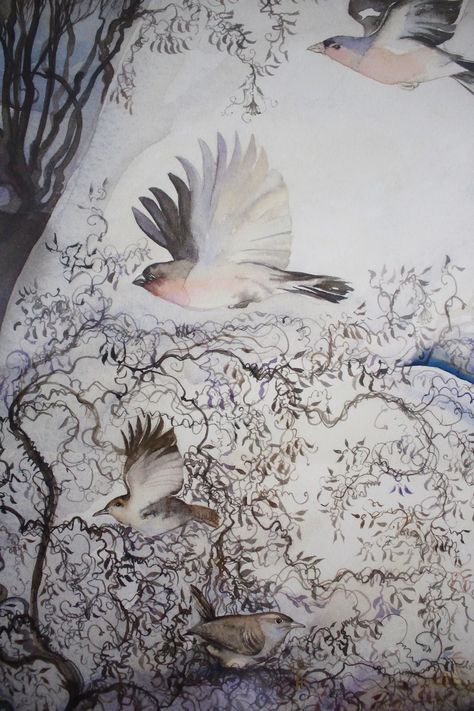 Jackie Morris Prints | Seven Fables | Exmoor Kingfisher Watercolor, Jackie Morris, Compton Verney, Coast House, East Of The Sun, Bear Watercolor, Sumi Ink, Winter Sky, Penguin Random House