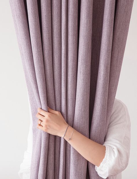 2 Tone Lavender Heavy Weight Minimalist Blackout Curtains Set of 2 Hotel Grade Look Violet Curtain Nursery Bedroom Curtain Panels Insulating Lavender Color Scheme, Lavender Curtains, Curtain Nursery, Lavender Bedroom, Purple Curtains, Bedroom Curtain, Nursery Curtains, Curtain Track, Nursery Bedroom