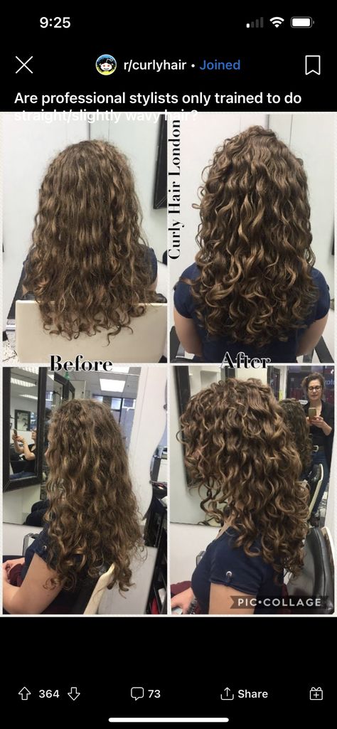 Perm With Layers Long Hair, Layered Curly Hair Before And After, Medium Long Haircut Curly Hair, Curly Haircut Lots Of Layers, W2c Hair, Stacked Layers Curly Hair, Wavy Hair Devacut, Long Layers For Long Curly Hair, Layered Vs Non Layered Curly Hair