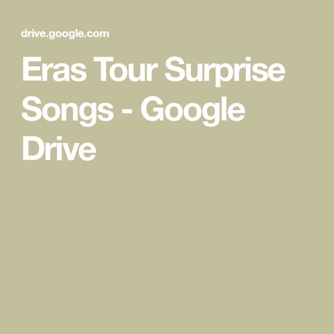 Eras Tour Surprise Songs - Google Drive Tim Mcgraw, Eras Tour Surprise Songs Tracker, Surprise Songs Eras Tour List, Surprise Songs Eras Tour, Eras Tour Surprise Songs, Taylor Swoft, Taylor Songs, Mad Women, State Of Grace