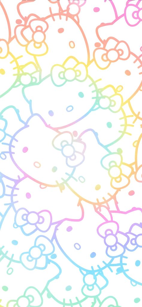Made by me ~MicaylaRaeann🩷 Feel free to download/save if you like🙂💜 Hello Kitty Rainbow Wallpaper, Hello Kitty Pride Wallpaper, Rainbow Hello Kitty Wallpaper, Rainbow Wallpaper Ipad, Ipad Mini Wallpaper Aesthetic, Rainbow Hello Kitty, Vegan Gummy Bears, Hello Kitty Rainbow, Kitty Ideas