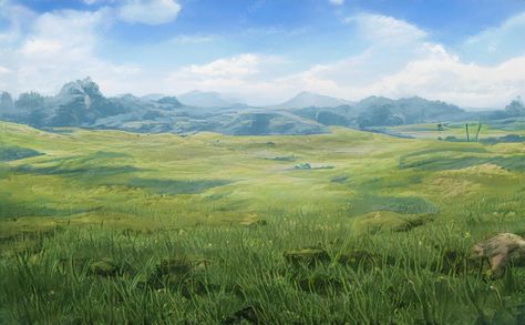 The Ambergeld Plains Nature, Grasslands Fantasy Art, Grassland Fantasy Art, Fantasy Grassland Landscape, Grassy Plains Concept Art, Fantasy Grasslands, Plains Aesthetic, Fantasy Plains, Plains Landscape