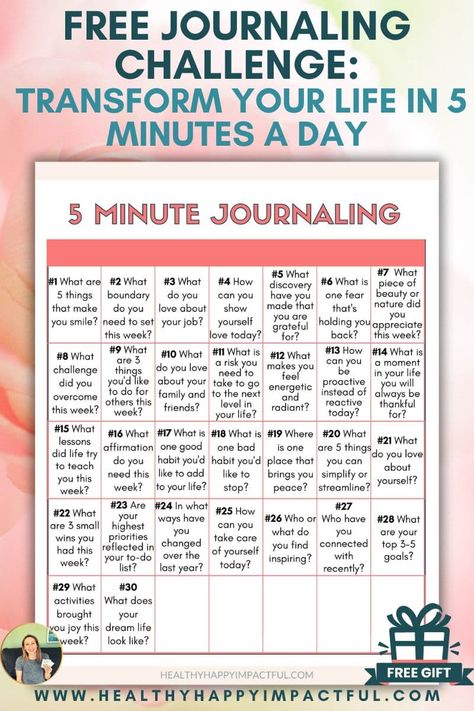 30 Day Journaling Challenge: 5 Minutes Can Change Your Day 30 Days Writing Challenge Creative, 30 Day Journal Prompts, 30 Day Journal Challenge, 30 Day Journal, Riddles Kids, 5 Minute Journal, Journaling Daily, 2024 Journal, 30 Day Writing Challenge
