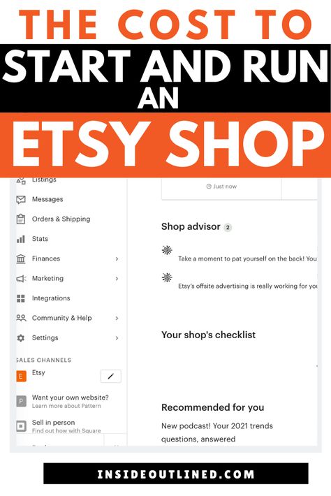 Blog The cost to start and run an Etsy shop - Easy, hard profitable Opening An Etsy Shop Tips, Open Etsy Shop, Starting Etsy Shop, Make Money On Etsy, Faith Over Fear Shirt, Cricut Business, Diy Stencils, Business Ideas For Beginners, Madison Bailey