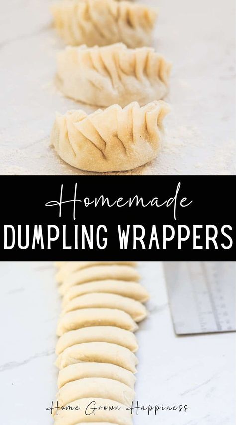 An easy 2 ingredient dumpling dough recipe to make your own homemade dumplings wrappers, perfect for steamed dumplings and potstickers. Homemade dumpling dough is a versatile recipe to have under your belt. It’s very simple with only two ingredients, and you can fill them with your favourite ingredients and serve them with your favourite dipping sauces or in soups. Homemade Dumpling Dough, Dumpling Dough Recipe, Dumplings Wrappers, Homemade Dumplings Dough, Homemade Dumplings Recipe, How To Make Dumplings, Dumpling Dough, Dumpling Filling, Leftover Dough