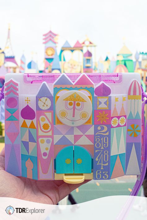 Tokyo Disneyland has this new It's a Small World Popcorn bucket! Tokyo Disneyland Popcorn Buckets, Its A Small World Aesthetic, Tokyo Disney Merch, Small World Nails, Small World Aesthetic, Small World Disneyland, Disneyland Party, Disney Popcorn Bucket, Its A Small World