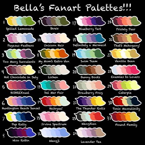 Procreate Free Brushes, Procreate Color Palettes, Procreate Free, Procreate Color Palette, Free Brushes, Cool Color Palette, Color Palette Challenge, Speed Art, Palette Art