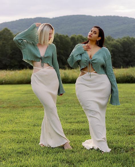 Style Not Size: Two Friends Show How The Same Outfit Looks On Their Different Body Sizes (30 New Pics) Denise Mercedes, Plus Size Baddie Outfits, Plus Size Looks, Size 16 Women, Plus Size Bodies, Look Plus Size, Looks Plus Size, Plus Size Kleidung, Look Plus