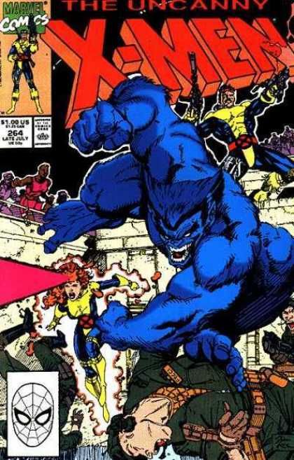 Very First X-Men comic I owned. The Beast was my favorite Defender and I had to get this cover. Jim Lee, Comic Ads, Beast Marvel, Jim Lee Art, Man Beast, Marvel Comics Covers, Marvel Comics Wallpaper, Uncanny X-men, Superhero Comics