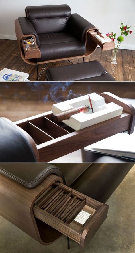 Wood Office Furniture, Koti Diy, تصميم الطاولة, Wood Office, Hemma Diy, Poltrona Vintage, Cigars And Whiskey, Whiskey Glasses, Plywood Furniture