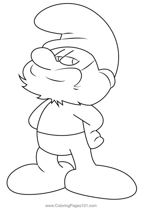 Papa Smurf Coloring Page Smurfs Coloring Pages, Smurfs Drawing, Papa Smurf, The Smurfs, Love Coloring Pages, Graffiti Drawing, Art Drawings Sketches Creative, Free Kids, Art Drawings Sketches