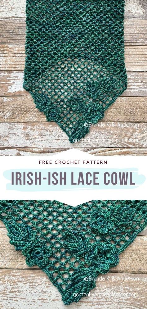 Crochet Lace Cowl Pandas, Victorian Crochet Patterns, Crochet Couch, Lace Cardigan Pattern, Crochet Lace Scarf Pattern, Hues Of Green, Irish Lace Crochet Pattern, Lace Shawl Pattern, Crochet Lace Scarf