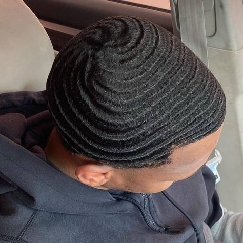 360 Waves With Beard, 360 Swirl Waves, 360 Waves Men, 540 Waves, Afro Hair Fade, Black Hair Fade, Black Man Haircut Fade, 360 Waves Hair, Waves Hairstyle Men