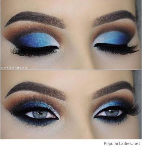 Dramatic Eyes, Eye Makeup For Blue Eyes, Green Smokey Eye, Makeup For Blue Eyes, Dramatic Eye Makeup, Cut Crease Makeup, Matte Makeup, Hooded Eye Makeup, Eye Makeup Steps