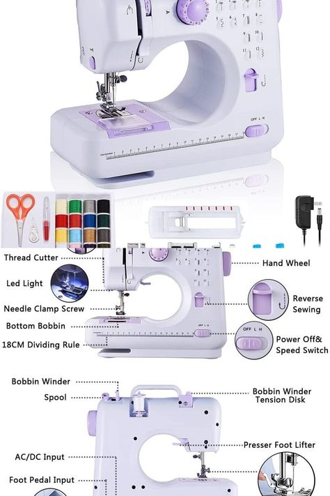 Couture, Sewing Machine For Beginners, Sewing Machine Beginner, Portable Sewing Machine, Electric Sewing Machine, Mini Sewing Machine, Sawing Machine, Clothing Pattern Design, Baby Mold