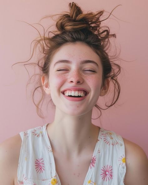 Photo happy facial expression visual pho... | Premium Photo #Freepik #photo Happy Facial Expressions Drawing, Facial Expressions Reference Photography, Happy Expression Reference, Facial Expressions Happy, Facial Expressions Reference, Person Laughing, Fun Expressions, Expressions Reference, Skill Tree