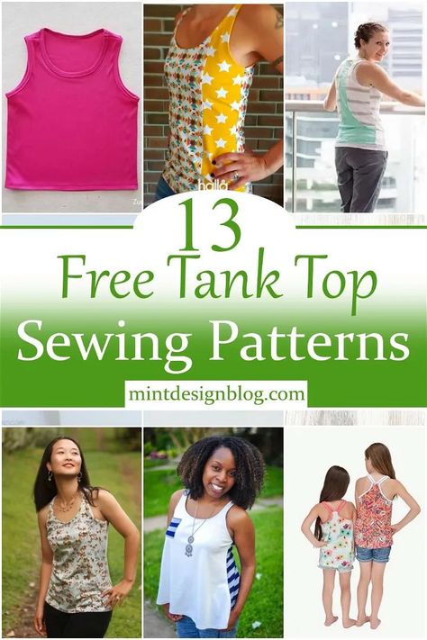 Womens Tank Top Pattern, Boat Neck Top Patterns, Sleeveless Top Sewing Pattern, Free Sewing Patterns For Women Tops, Sewing Tank Top, Top Sewing Patterns, Tank Top Sewing, Sleeveless Top Pattern, Top Pattern Sewing