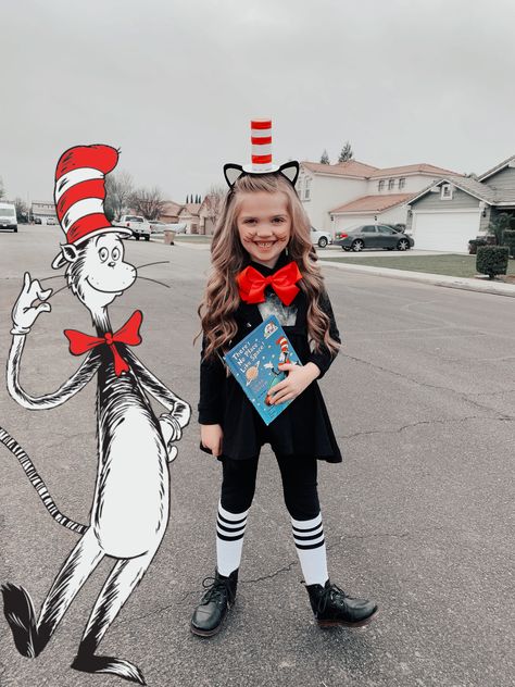 Book character day. Dr Seuss costume. Book week costume Dr Seuss Diy Costumes, Girl Book Characters, Dr. Seuss Costumes, Easy Book Character Costumes, Story Book Costumes, Childrens Book Character Costumes, Character Costumes Diy, Kids Book Character Costumes, Seuss Costumes