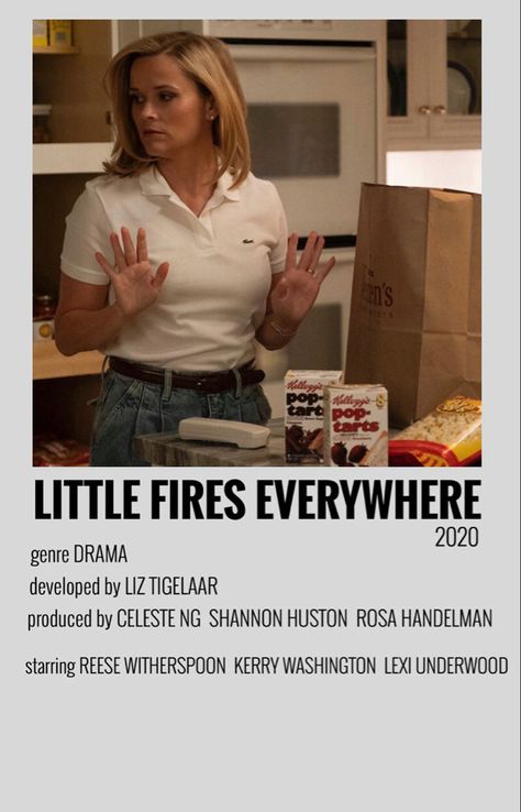 Little Fires Everywhere, Minimalist Polaroid Poster, Polaroid Posters, Polaroid Poster, Poster Making, Watch List, Movies Showing, Movie Poster, Made By Me