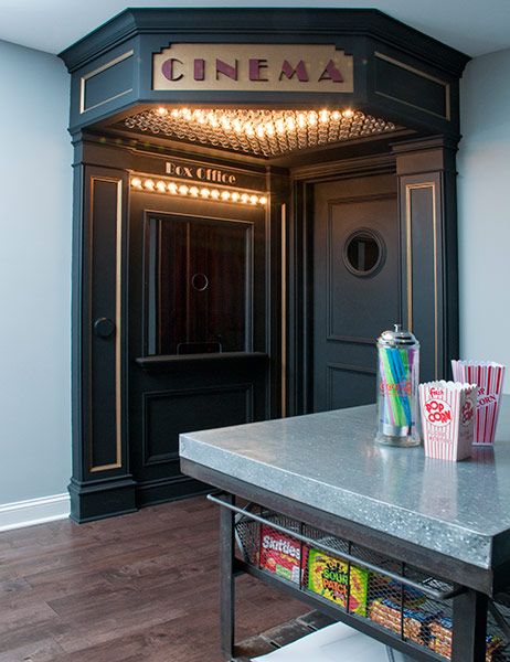 Theatre Entrance, Skjulte Rum, Theatre Rooms, Deco Cinema, Movie Theater Rooms, Eksterior Modern, Home Cinema Room, At Home Movie Theater, Door Entrance