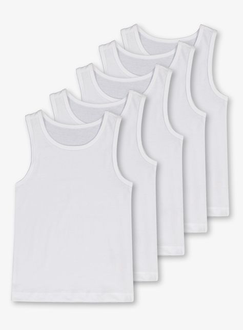 White Vests, Plain Vest, Kids Sportswear, White Vest, White Plain, White Plains, Folding Clothes, Cotton Vest, Training Tops