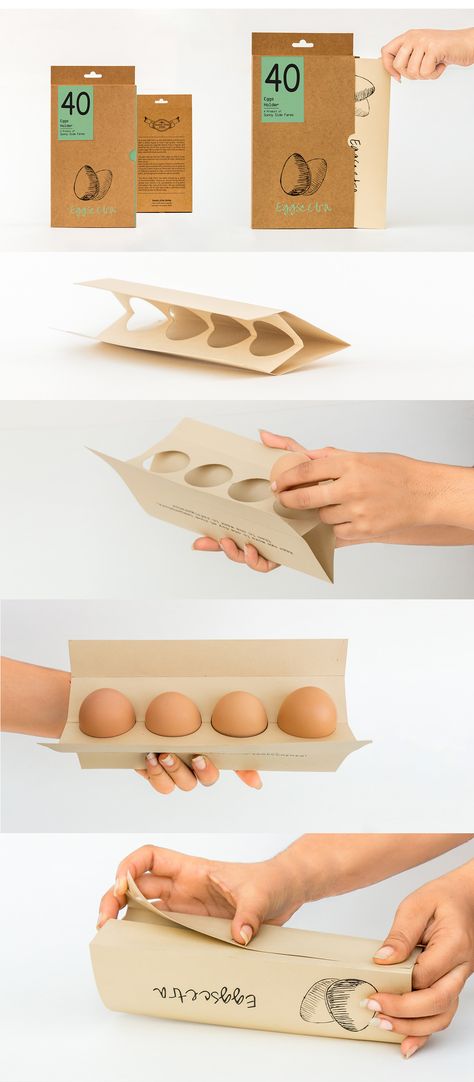 Organic Eggs Packaging, Egg Packaging Design, Brand Packaging Design, Egg Food, Carton Design, Egg Packaging, Food World, Milk Packaging, Consumer Packaging