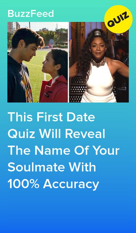 This First Date Quiz Will Reveal The Name Of Your Soulmate With 100% Accuracy Amigurumi Patterns, Nicknames For Myself, Should I Date This Guy Quiz, Siblings Or Dating Quiz, Quizzes For Boys, What’s My Love Language Quiz, What Does My Soulmate Look Like Quiz, Love Quizzes Buzzfeed, The Summer I Turned Pretty Quizzes