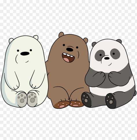 We Bare Bears Tattoo, Cartoons Aesthetic, We Are Bears, Background Png Images, Bear Bears, Minimal Drawings, We Bare Bears Wallpapers, Bear Clipart, Cute Laptop Stickers