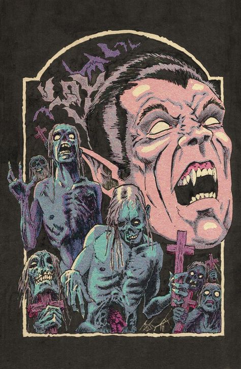 Vintage Horror, Horror Comics, Zombies, Zombie Illustration, Ap Drawing, Personal Illustration, Horror Artwork, Sci Fi Horror, Horror Characters