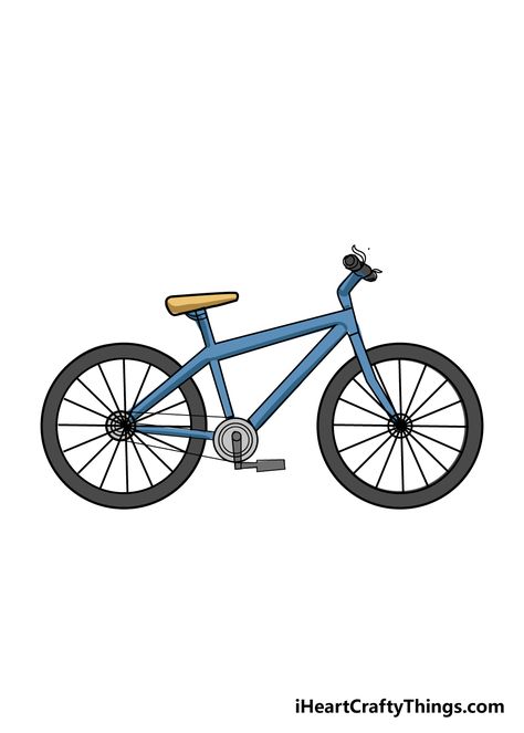 How to Draw A Bike –  A Step by Step Guide Bike Drawing Simple, Bicycle Drawing, Picture Drawing, Bike Drawing, Bike Pictures, How To Make Drawing, Bike Seat, Bike Art, Bike Frame