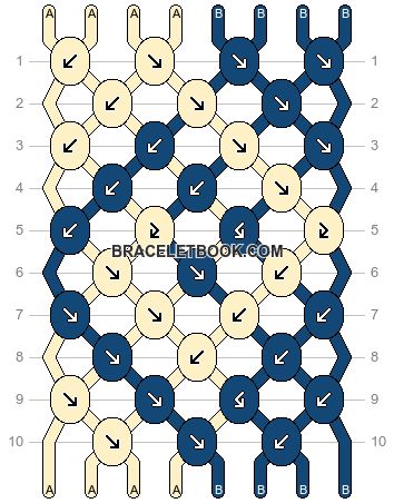 Normal pattern #90056 | BraceletBook Bracelet Pattern 6 Strings, Star Friendship Bracelet Pattern Easy, Pattern For Friendship Bracelet, Easy Beginner Bracelet Patterns, Intermediate Friendship Bracelet Pattern, Basic Bracelet Pattern, Wave Pattern Friendship Bracelet, Bracket Patterns Easy, Advanced Bracelet Patterns