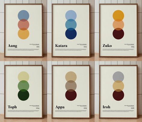 Bring the world of Avatar into your home with this unique Bauhaus-style poster set. The minimalist designs, inspired by the color palettes of Aang, Katara, Zuko, Toph, Appa and Iroh, offer a sophisticated and stylish way to showcase your love for Avatar: The Last Airbender. A perfect gift for any fan or a beautiful addition to your own decor. Sizing Options: File 1 - 2x3 Ratio (File Size 24" x 36") Inch: 6"x9" - 8"x12" - 10"x15" - 12"x18" - 16"x24" - 24"x36" Centimeter: 16x24cm - 20x30cm - 24x36cm - 30x45cm - 40x60cm File 2 - 3x4 Ratio (File Size 24" x 32") Inch: 6"x8" - 9"x12" - 12"x16" - 15"x20" - 18"x24" - 24"x32" Centimeter: 15x20cm - 24x32cm - 30x40cm - 45x60cm File 3 - 4x5 Ratio (File Size 24" x 30") Inch: 4"x5" - 8"x10" - 12"x15" - 16"x20" - 24"x30" Centimeter: 8x10cm - 16x20cm - 20 The Last Airbender, Bauhaus, Zuko Toph, The Last Airbender Characters, Aang Katara, Bauhaus Style, Aang, Avatar The Last Airbender, Home Decor Bedroom