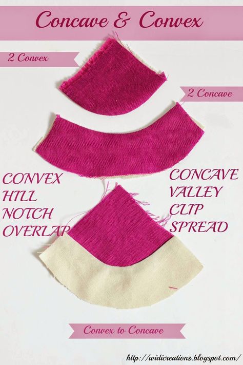 WIDI | Sewing blog | Step by Step instructions | Tutorials: Sewing Curved Seams Couture, Quilt Tutorials, Sewing Lessons, Patchwork, Sewing Seams, Tutorial Sewing, Coin Couture, Sewing 101, Techniques Couture