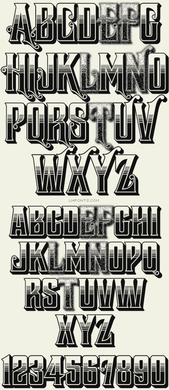 Aztec Lettering Fonts, Western Lettering Tattoo, Old Western Font, Old Western Design, Block Lettering Fonts, Wild West Font, Tattoo Lettering Fonts For Men, Letters For Tattoos Fonts Style, Fronts Letters Design