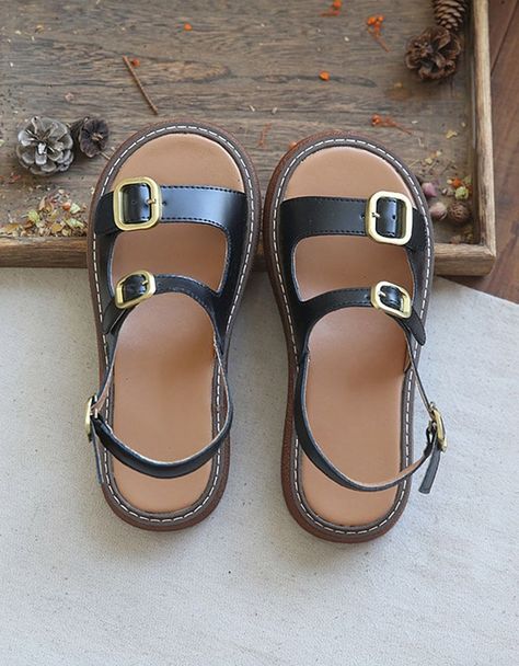 "They are really comfortable, wide ať the toes. Fór me as a senior not so much arch support and the buckle around the ankle slips off really easily. But as I said really comfortable🙂" - Michaela D. Dc Martin Sandals, Sandles Spring 2024, Buckle Sandals Outfit, Summer Shoes 2024, Sandals Aesthetic, Sandals Ideas, Cool Shoes, Summer Shoe, Funky Shoes