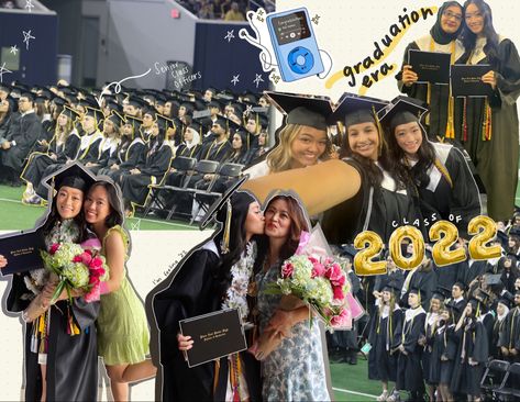 Graduation scrapbook collage inspiration Graduation Collage Ideas, Hip Hop Aesthetic Wallpaper, Senior Scrapbook Ideas, Graduation Journal, Collage Idea, Scrapbook Themes, College Graduation Pictures Poses, Graduation Scrapbook, Instagram Design Creative