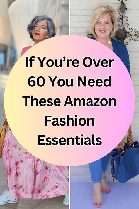 If You’re Over 60 You Need These Amazon Fashion Essentials 60 Year Old Women Fashion, 60 Fashion Woman, Fashion For Women Over 60, Mixed Prints Outfit, Shaggy Fringe, Chicos Fashion, Fashion Over Fifty, Girly Clothes, Personal Fashion Stylist