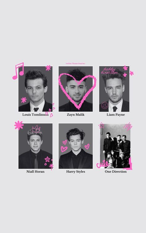 Pink Aesthetic Wallpaper Harry Styles, Photo Wall Layout Ideas, One Direction Wallpers, 1d Wallpaper Aesthetic, One Direction Polaroid, One Direction Wallpaper Aesthetic, One Direction Core, One Direction Aesthetic Wallpaper, One Direction Wallpapers