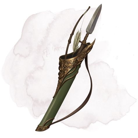 Efficient Quiver - Magic Items - D&D Beyond D D Items, Dnd Dragons, Heroic Fantasy, Fantasy Props, Idee Cosplay, Bow Arrows, Dungeons And Dragons Homebrew, Fantasy Setting, Quiver