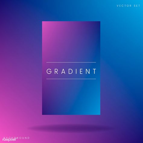 Blue gradient poster template vector | premium image by rawpixel.com Blur Poster, Flat Color Palette, Gradient Poster, Gradient Color Design, Background Purple, Poster Template Free, Purple Palette, Color Design Inspiration, Abstract Gradient