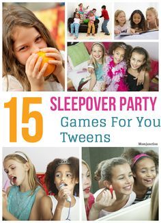 15 Awesome Sleepover Party Games For Your Tweens: most tweens like to keep themselves entertained, it will be great if you could plan a few activities for them. Birthday Party Games For Girls, Party Games For Girls, Teenager Activities, First Sleepover, Slumber Party Activities, Sleepover Fun, Fun Sleepover Games, Sleepover Party Games, Girls Slumber Party